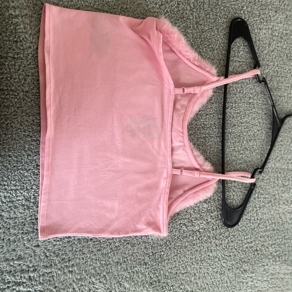 Pink Fuzzy Graphic Tank Top by Broken Promises - Picture 4 of 4